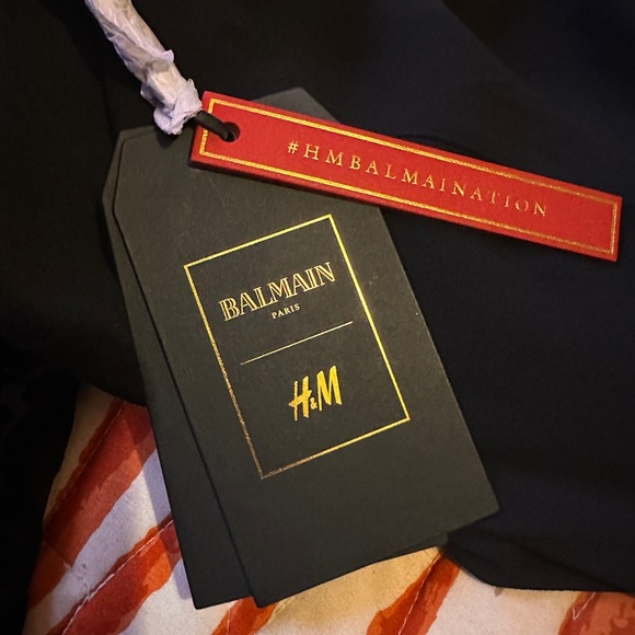 NWT Balmain H&M Black Velvet Blouse - Picture 3 of 11